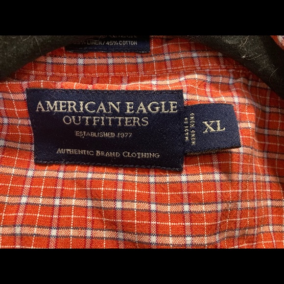 American Eagle Outfitters 
XL - Orange Shirt - Picture 6 of 6